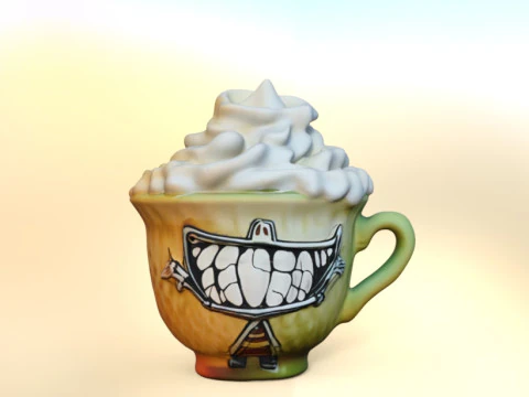 Mug Beetlejuice Halloween 3D Model