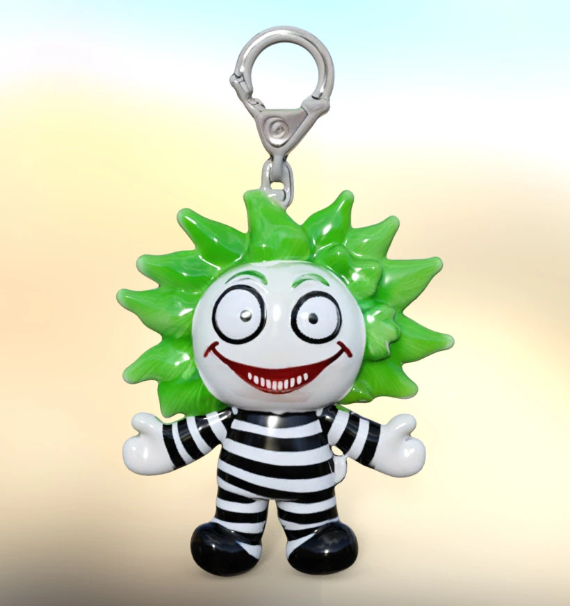 Keychain beetlejuice 3D Model .c4d .max .obj .3ds .fbx .stl .blend 