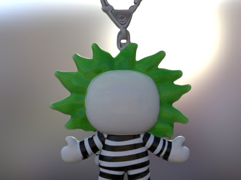 Keychain beetlejuice Modello 3D