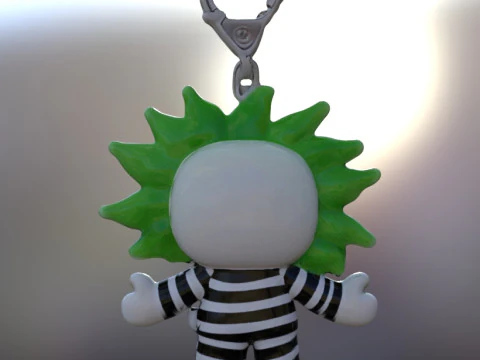 Keychain beetlejuice 3D Model