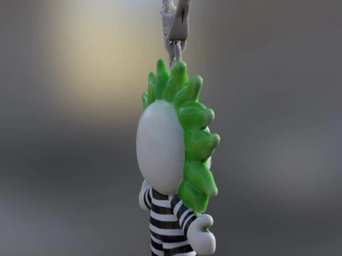 Keychain beetlejuice 3D Model