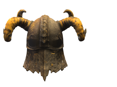 Demonic Skull Helmet with Massive Horns 3Dモデル