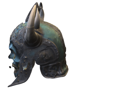 Demonic Horned Skull Helmet 3D 模型