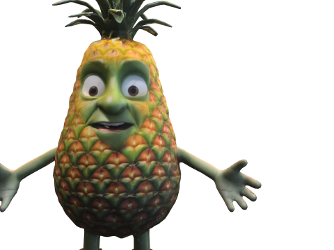 Cartoon Pineapple 3Dモデル