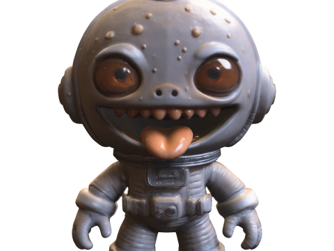 Alien Astronaut Character Modelo 3D