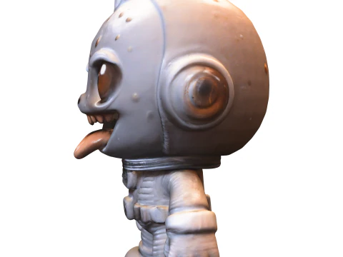 Alien Astronaut Character 3D Model