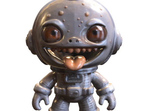 Alien Astronaut Character 3D Model