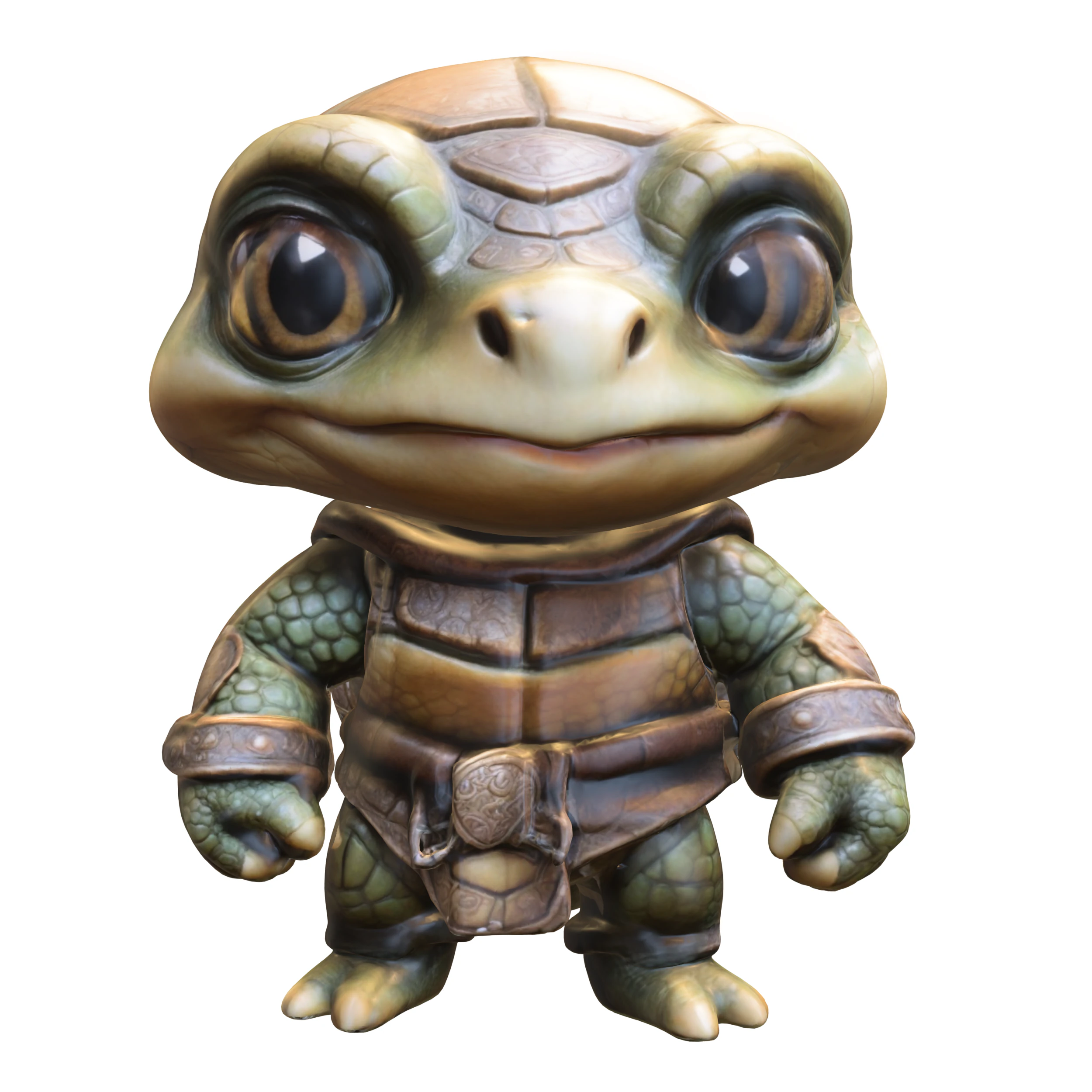 Turtle Warrior 3D Model .c4d .max .obj .3ds .fbx .stl .blend 