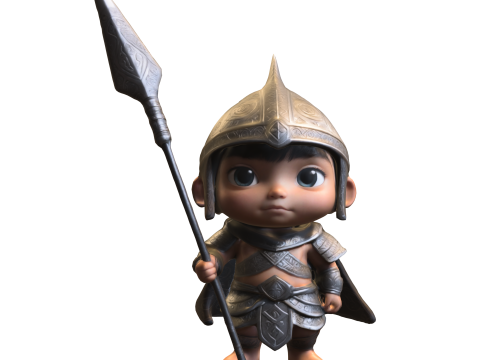 Child Warrior 3Dモデル