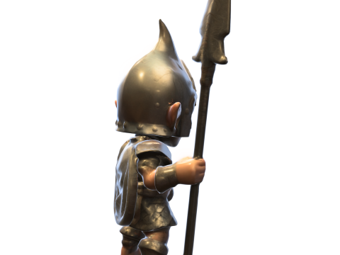 Elf Warrior dungers and dragons 3D Model