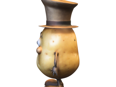 Potato Character for Games and Assets 3D Модель