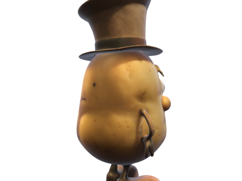 Potato Character for Games and Assets 3D Модель