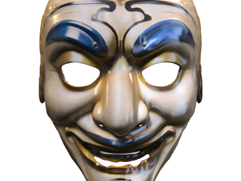 Japonese Mask comic 3D 模型