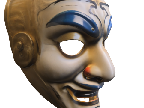 Japonese Mask comic 3D 模型