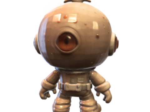 Clay doll cute Modelo 3D