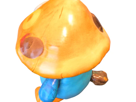 Pl&uuml;schpilz 3D Modell