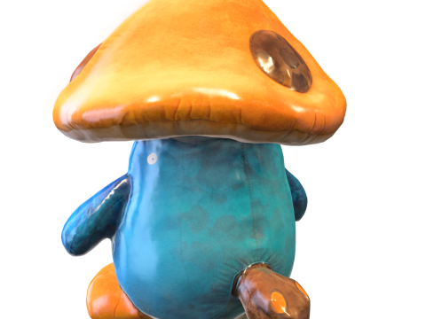 Plushie mushroom 3D Model