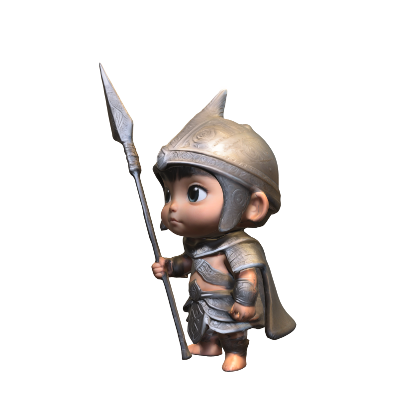 Cute little spear Model 3D .c4d .max .obj .3ds .fbx .stl .blend 