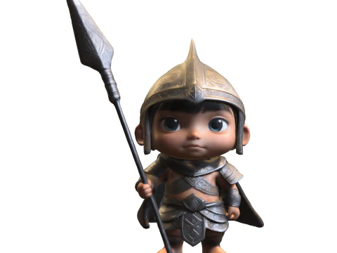 Cute little spear 3D Model