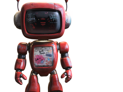Robot retro Modelo 3D
