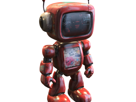 Robot retro 3D Model