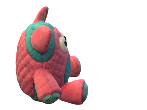 Doll pink plushie 3D मॉडल