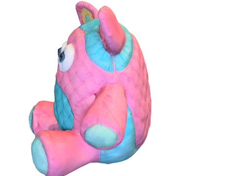 Doll pink plushie 3D मॉडल