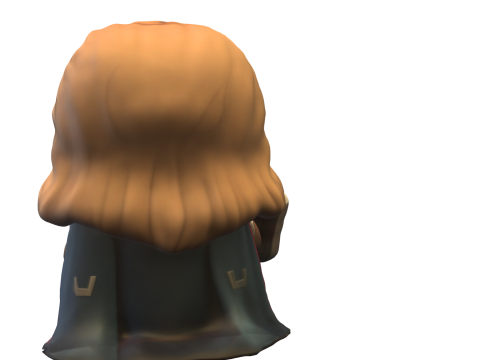Cartoon plushie thor chibi 3D Model