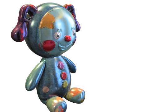 Doll kids colored 3D 모델