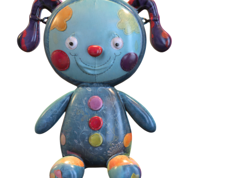 Doll kids colored 3D 모델