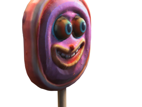 Smiling Popsicle 3D Модель