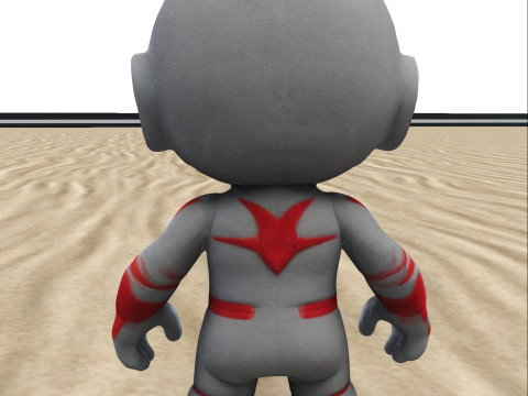 Chibi Sci-Fi Hero Stylized 3D Character 3D Model