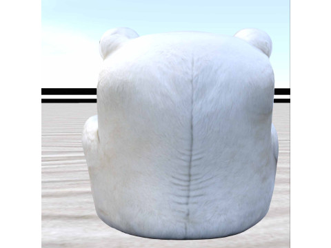 Polar Bear Throne Chair Model 3D