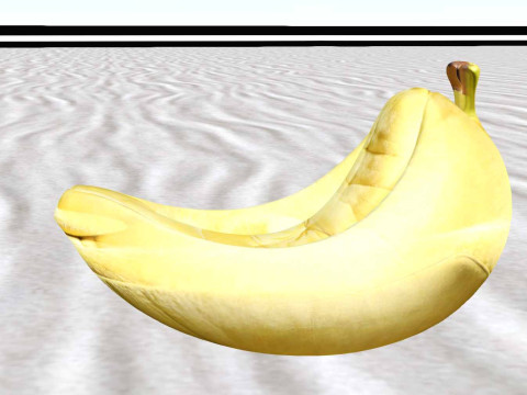 Banana Lounge Chair Modello 3D