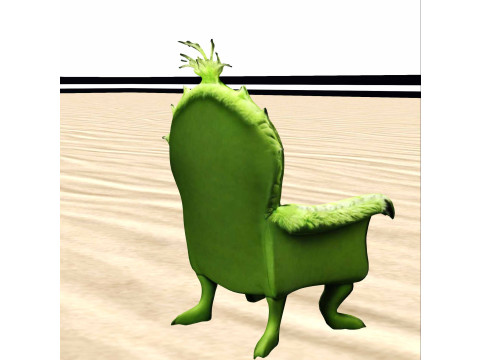 Grinch-Inspired Armchair Modèle 3D