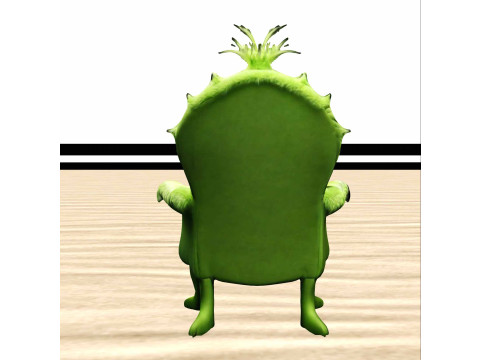 Grinch-Inspired Armchair Modèle 3D