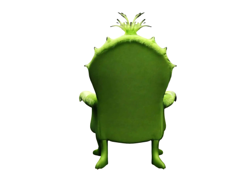 Grinch-Inspired Armchair Modèle 3D