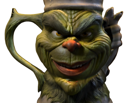 Grinch Inspired 3D Mug Modelo 3D