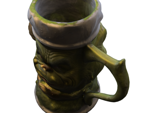 Grinch Inspired 3D Mug Modelo 3D