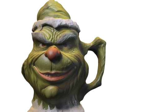 Grinch Style Christmas Mug 3Dモデル