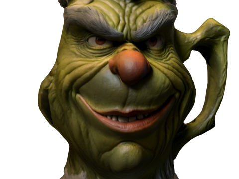 Grinch Style Christmas Mug Modelo 3D