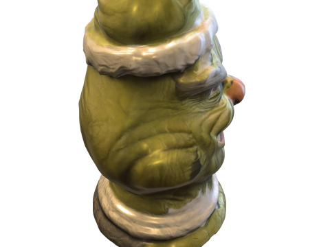 Grinch Style Christmas Mug Modelo 3D