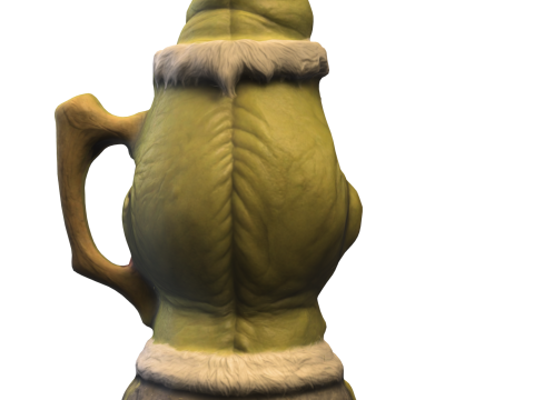 Grinch Style Christmas Mug Modelo 3D