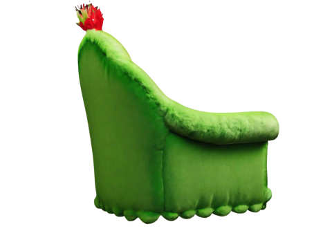 Grinch Inspired Plush Armchair Modelo 3D