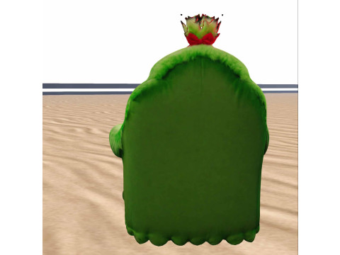 Grinch Inspired Plush Armchair Modelo 3D