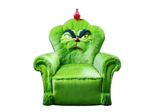 Grumpy Green Throne 3D Model
