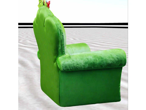 Grumpy Green Throne 3D Model