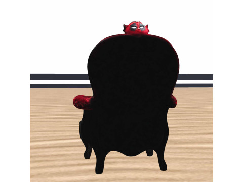 Demonic Throne Gothic Horror Modèle 3D