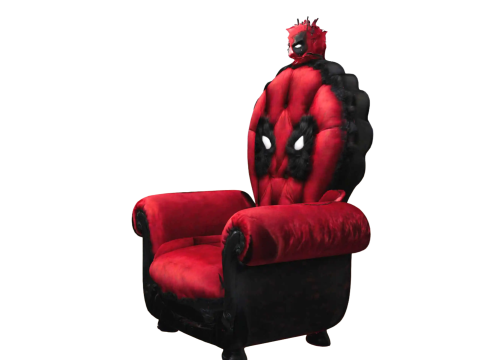 Deadpool Inspired Throne Modèle 3D