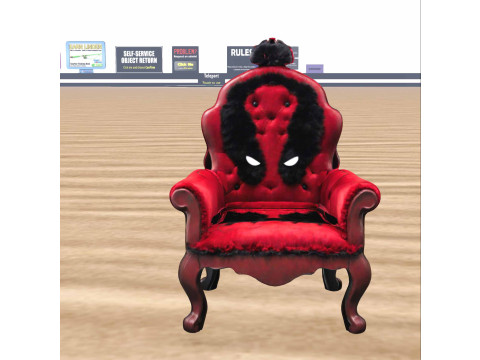 Luxury Red Black Hero 3D Model